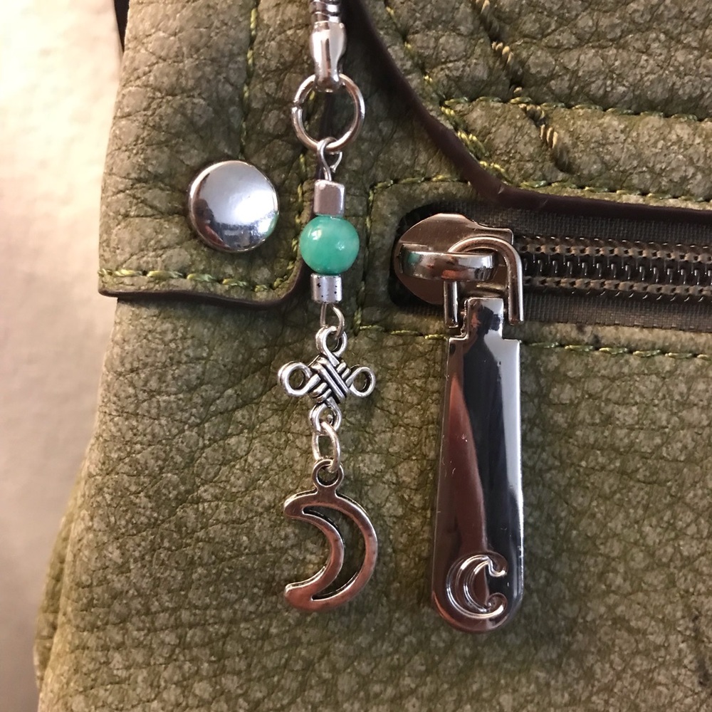 Celtic Moon Purse Charm